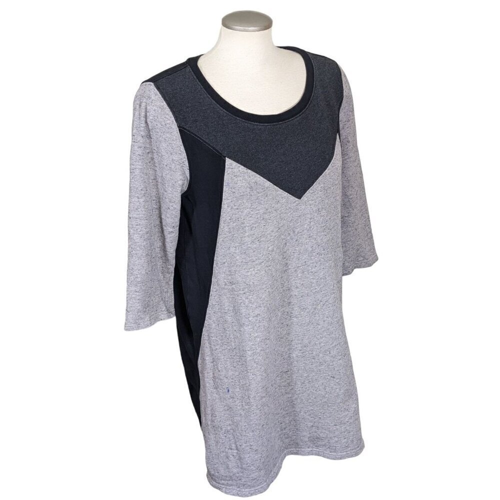 Scotch and Soda Aspen Chic Sweatshirt Dress Size 2 Gray Maison Scotch Geometric